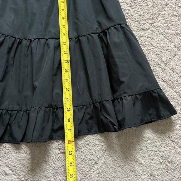 NWT Abercrombie & Fitch Black Flutter Sleeve Tiered Mini Dress Women's Size‎ S - Picture 7 of 7